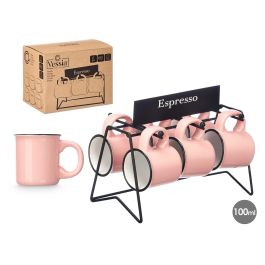 Set 6 Tazas Cafe Rosa Soporte 100Ml Vessia 8X10CM (6 Unidades) Precio: 68.4999997. SKU: B1BM6PV9Z5