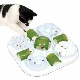 Catit Rompecabezas Play Treat Juguete Interactivo de Alimentación Lenta con 6 Actividades Divertidas para Gatos Precio: 27.89000027. SKU: B1F87LTF94