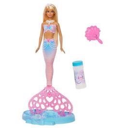 Mattel Muñeca Barbie Sirena Fantasía Pompas De Jabón 32x25x6 cm