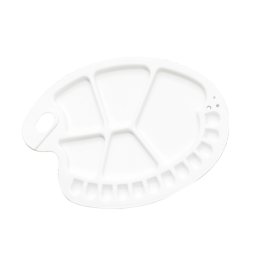 Liderpapel Paleta Plástico Ovalada 17 Huecos Diestros 30x35 cm