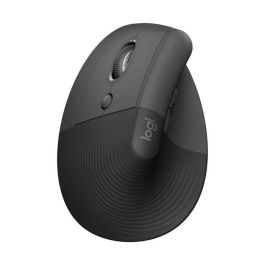 Ratón Ergonómico Óptico Logitech Lift Negro Gris