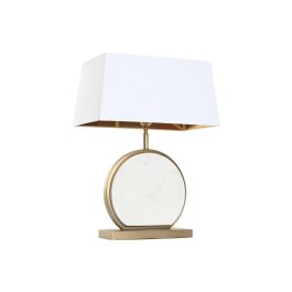 DKD Home Decor India lamps 1c25 Lámpara de Sobremesa de Acero y Mármol Dorada y Blanca 44 x 73 x 28 cm Precio: 195.50000008. SKU: B1EPHPHAHQ