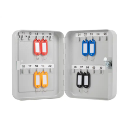 Q-connect Armario Metálico Portallaves de Acero para 20 llaves, 200x160x60 mm