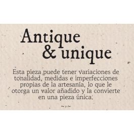 DKD Home Decor Mesa Centro Unique / antique Natural Olmo Macizo 41 x 42.5 x 167 cm