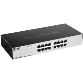 D-Link GO-SW-16G Conmutador de Red Gigabit 16 Puertos RJ-45 10/100/1000, Plug & Play, Silencioso con EEE