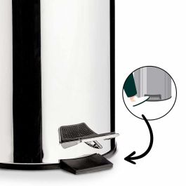 Berilo Papelera de Basura con Pedal 3 L de Acero Inoxidable y Cubo Extraíble Plata 17 x 25.6 x 22.5 cm (6 Unidades) Berilo Papelera de Basura con Pedal 3 L de Acero Inoxidable y Cubo Extraíble Plata 17 x 25.6 x 22.5 cm (6 Unidades)