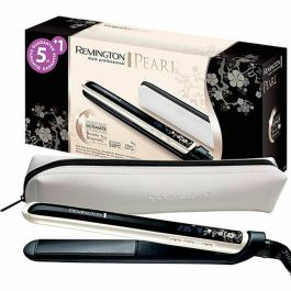 Remington S9500 Plancha de Pelo de Perlas con Recubrimiento Cerámico Ultimate, Temperatura Ajustable hasta 235°C y Pantalla Digital