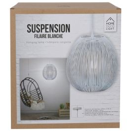 Lámpara Colgante Bola Blanca Home Deco Light