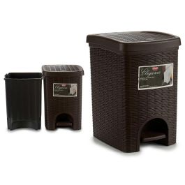 Papelera Elegance Chocolate 20L Stefanplast 27.5x38.5x31 cm, Apertura pedal (6 Unidades) Precio: 98.9500006. SKU: S3605778