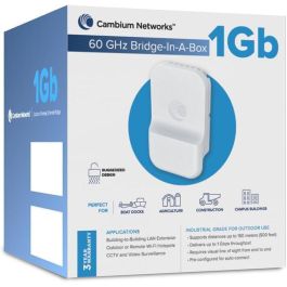 Cambium Networks Bridge in a Box 60GHz 1Gb con Cable UK Precio: 842.50000032. SKU: B1C9HSN43M