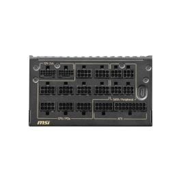 MSI MEG Ai1600T PCIE5 Fuente de Alimentación PSU para PC 1600W ATX Totalmente Modular 80 Plus Titanium Negro