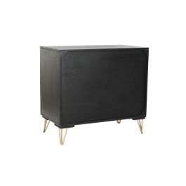 Aparador DKD Home Decor Negro Dorado Metal Madera de mango 81 x 45 x 75 cm