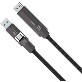 4smarts 549240 Cable USB4 HDMI ComboCord 1.5m, Carga Rápida 240W, 40 Gbit/s, 4K a 60Hz, Negro