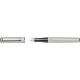 Pluma Faber-Castell Hexo Trazo Medio Plateado Mate (M) Precio: 37.994. SKU: B14SL9769L