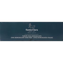 Inde Fuente Oval de Borosilicato para Horno 2L, 30 cm x 21 cm x 6 cm (2 Unidades)