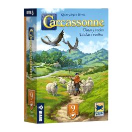 Devir Carcassonne: Viñas y Ovejas Exp9 - Expansión del popular juego de mesa, añade nuevas mecánicas y losetas. Requiere juego base.