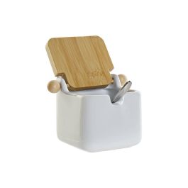 Azucarero DKD Home Decor Blanco Básico Bambú Dolomita (10,5 x 8 x 8 cm) Precio: 7.49999987. SKU: B1F3L7BCSL