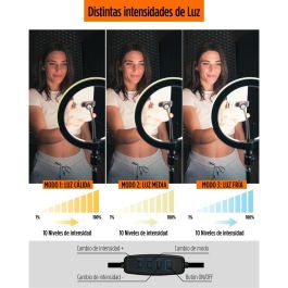 Aro de Luz para Selfie KSIX 10W Aro de Luz para Selfie KSIX 10W