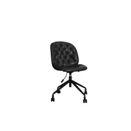 DKD Home Decor Silla Vintage Negra Gris Oscuro 57.5 x 83 x 47.5 cm con Ruedas Ajustable Precio: 154.4999995. SKU: B1C5LNGRDW