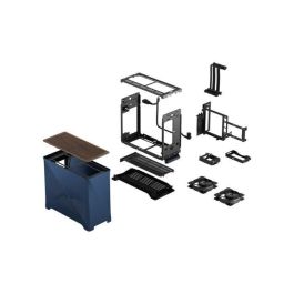 Fractal Design FRA7340172705840 Caja PC Era 2 Midnight Blue, m-ITX, 2 ventiladores 120mm, USB 3.1 Tipo C, tarjeta elevadora PCIe 4.0