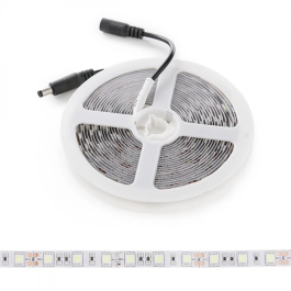 Tira de 300 LEDs SMD5050 60W 2100Lm 12VDC IP65 Blanco Frío 5M 40.000H [CA-5050-300-IP65-IB]