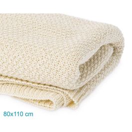 KioKids Mantita Bebé 100% Bambú Beige Termoreguladora Suave Hipoalergénica Certificado OEKO-TEX 80x110cm