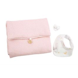 Muñecas Arias Muñeca Zoe 42 cm Rosa c/Cambiador y Babero (Cuerpo Vinyl, Sexo Niña)