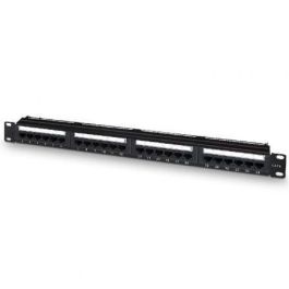 AISENS PATCH PANEL DE 24 PUERTOS RJ45 CAT6 UTP 19"1U DUAL IDC CON GESTION DE CABLES NEG Precio: 23.50000048. SKU: B18ZV5NZE3