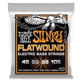 ERNIEBALL Cuerdas Bajo Eléctrico Entorchado Plano Slinky Hybrid 45-105