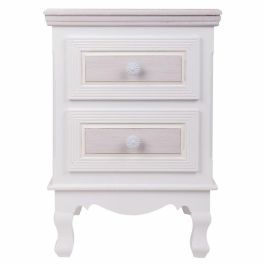 Mesita de Noche Alexandra House Living Blanco 33 x 53 x 37 cm