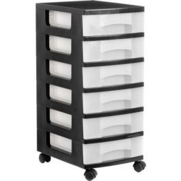 Cajonera Archivo 2000 6 Cajones Transparente Carcasa Negra 6 Litros Con Ruedas 390x290x685 mm Precio: 60.88999994. SKU: B1KJYXGXBF