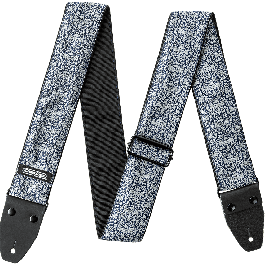 Dunlop Correa Jacquard para Guitarra/Bajo, Diseño Fleurs De Skull, Extremos de Cuero Genuino, Cómoda y de Alta Calidad
