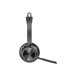 Poly 9T9J4AA Auriculares Inalámbricos Voyager Focus 2 para Microsoft Teams con Micrófono Cancelación Ruido ANC Bluetooth Adaptador USB-C/A Soporte de Carga Negro.