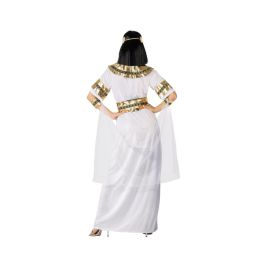 Disfraz Egipcia Cleopatra Mujer Adulto XXL Blanco Polyester 6 Piezas