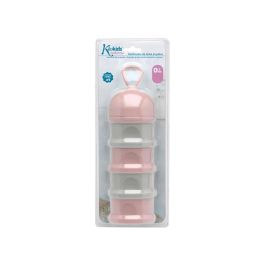 Dosificador Torre De Leche En Polvo Rosa Y Gris 340 mL Dosificador Torre De Leche En Polvo Rosa Y Gris 340 mL