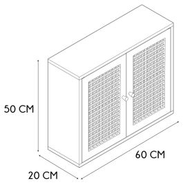 Armario Pared Bali 60X20 Home Deco Factory altura 50
