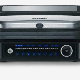 Severin KG 2395 Kontaktgrill Negro/Gris 1800W con Placas Cerámicas, Termostato Ajustable y Antiadherente