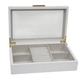 DKD Home Decor Joyero Tradicional Blanco Beige 18.5 x 7 x 29 cm Precio: 29.58999945. SKU: B16LGD34K3