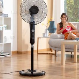 Ventilador de Pie InnovaGoods Breezinn Negro 45 W Precio: 37.59000036. SKU: V0103700