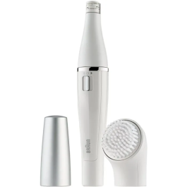 Braun FaceSpa 810 Depiladora Facial con Cepillo de Limpieza, Resistente al Agua, Incluye Pilas AA, FACESPA 810