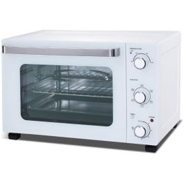 CONTINENTAL EDISON CEMF35W - Mini horno eléctrico 35L blanco - 1500W - Asador, Circulación natural