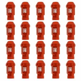 Set Tuercas OMP 7075 M12 x 1,25 40 mm 20 uds Rojo