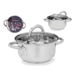 Cacerola Acero 18 Cm C Tapa Cristal Kinvara (6 Unidades) Precio: 45.78999975. SKU: B1G9G9P2BS