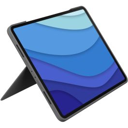 Logitech 920-010208 Combo Touch Teclado con Trackpad para Apple iPad 12.9" (5.ª Gen.) Gris Oxford