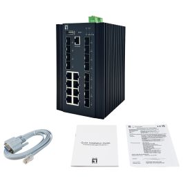 Level One Switch Gestionado IGX-2072 20x GE 8x 1GbE.8x 2.5GbE SFP+, L2+, 112 Gbit/s, QoS, 16000 Entradas MAC