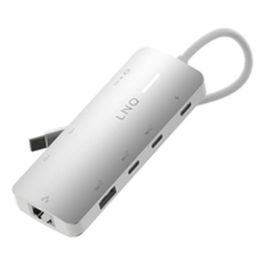 Hub USB Linq Byelements LQ49081PS Blanco Gris