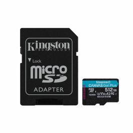 Tarjeta de Memoria Micro SD con Adaptador Kingston SDCG3/512GB Clase 10 UHS-I 512 GB