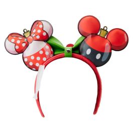 Loungefly Diadema Orejas Mickey & Minnie Disney Navidad