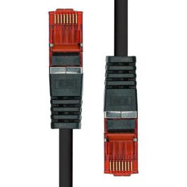ProXtend Cable Ethernet CAT6 F/UTP CU LSZH, Conectores 50µ Oro, Cobre Puro 99.9%, Apantallado EMI, PoE+, Negro 15m para Redes de Alta Velocidad