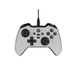 GENESIS Mangan 300 Gamepad USB con Cable Analógico/Digital para Android, Nintendo Switch, PC - Blanco, Vibración, Estuche de Viaje